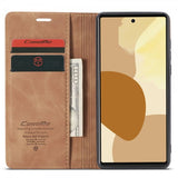 CaseMe Google Pixel 6 Pro Fodral Retro Flip Brun