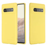 Google Pixel 6 Pro Skal med Strap Silikon Gul
