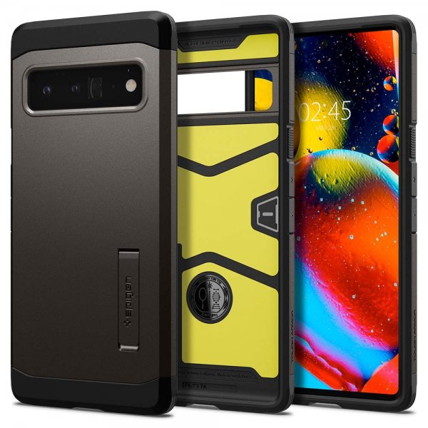 Spigen Google Pixel 6 Pro Skal Tough Armor Gunmetal