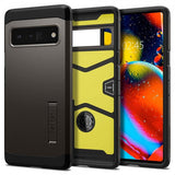 Spigen Google Pixel 6 Pro Skal Tough Armor Gunmetal