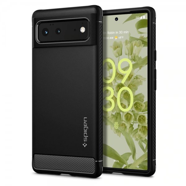 Spigen Google Pixel 6 Skal Rugged Armor Matte Black