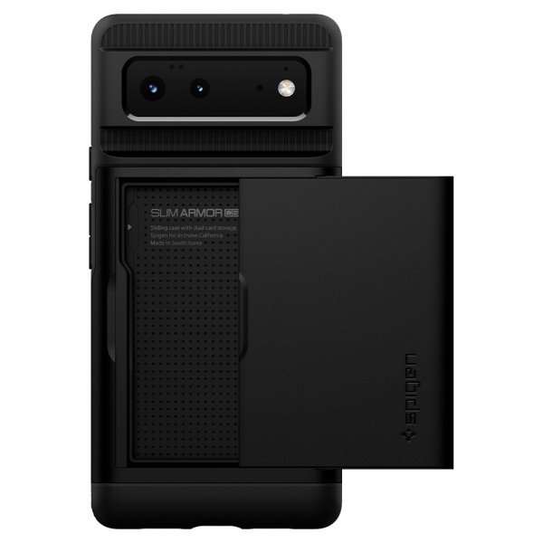Spigen Google Pixel 6 Skal Slim Armor CS Svart