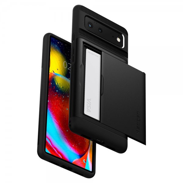Spigen Google Pixel 6 Skal Slim Armor CS Svart