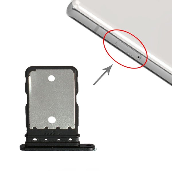 Google Pixel 6A Simkortshållare - Svart