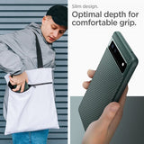 Spigen Google Pixel 6a Skal Liquid Air Midnight Green