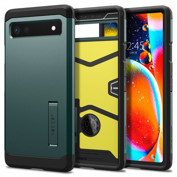 Spigen Google Pixel 6a Skal Tough Armor Midnight Green