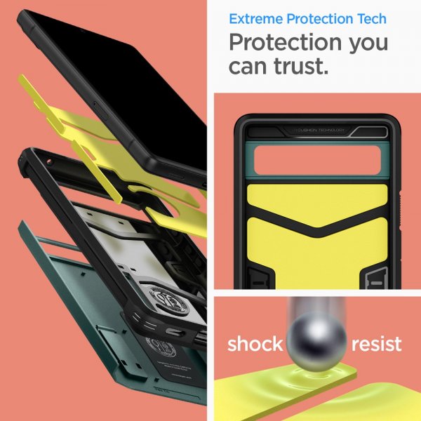 Spigen Google Pixel 6a Skal Tough Armor Midnight Green