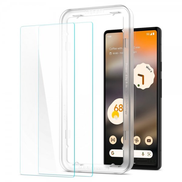 Spigen Google Pixel 6a Skärmskydd GLAS.tR ALIGNmaster 2-pack