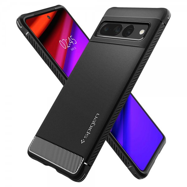 Spigen Google Pixel 7 Pro Skal Rugged Armor Matte Black