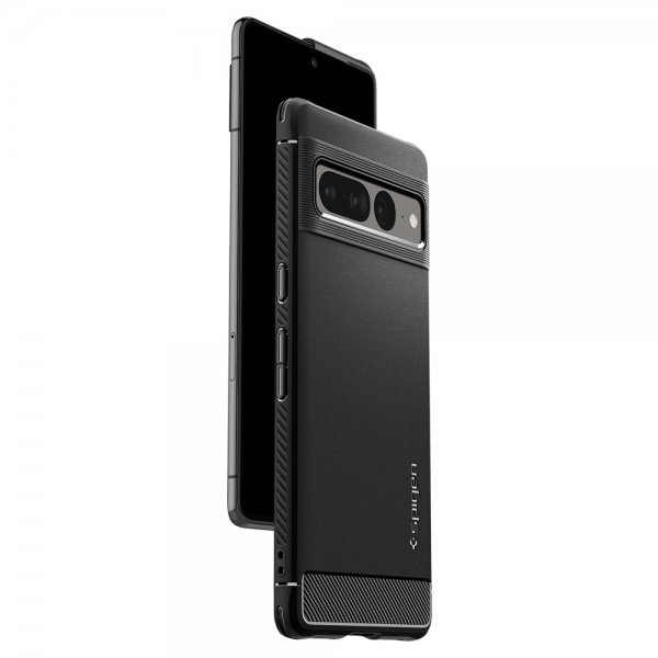Spigen Google Pixel 7 Pro Skal Rugged Armor Matte Black