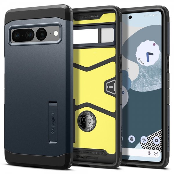 Spigen Google Pixel 7 Pro Skal Tough Armor Metal Slate