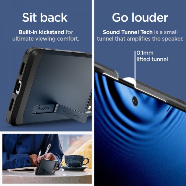 Spigen Google Pixel 7 Pro Skal Tough Armor Metal Slate