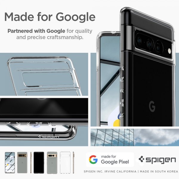 Spigen Google Pixel 7 Pro Skal Ultra Hybrid Crystal Clear