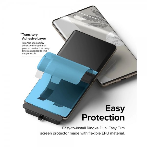 Ringke Google Pixel 7 Pro Skärmskydd Dual Easy Film 2-pack