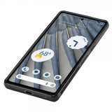 Lc.Imeeke Google Pixel 7 Skal Kolfibertextur Röd Stripe Svart