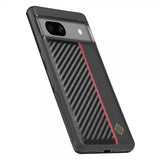Lc.Imeeke Google Pixel 7 Skal Kolfibertextur Röd Stripe Svart