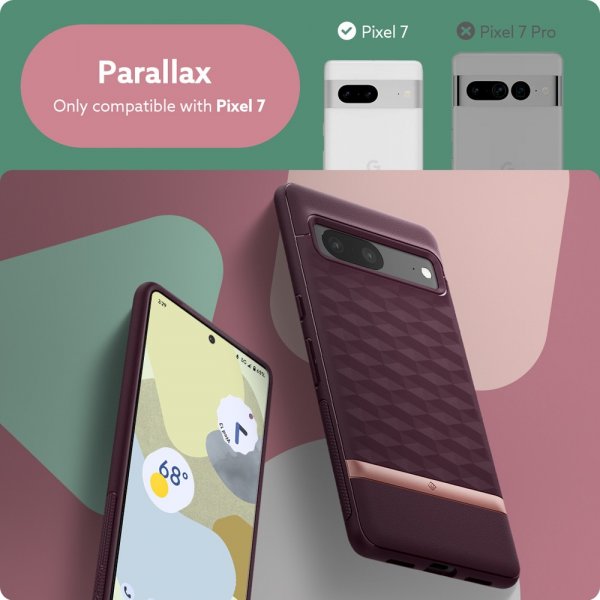 Caseology Google Pixel 7 Skal Parallax Burgundy