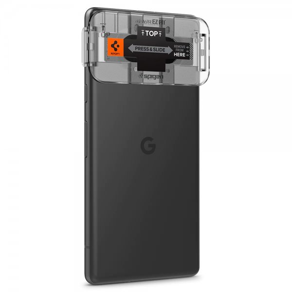 Spigen Google Pixel 7a Kameraskydd Glas.tR EZ Fit Optik 2-pack Svart