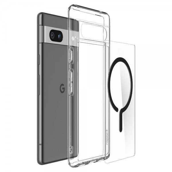 Spigen Google Pixel 7a Skal Ultra Hybrid OneTap Metal Ring MagFit Svart