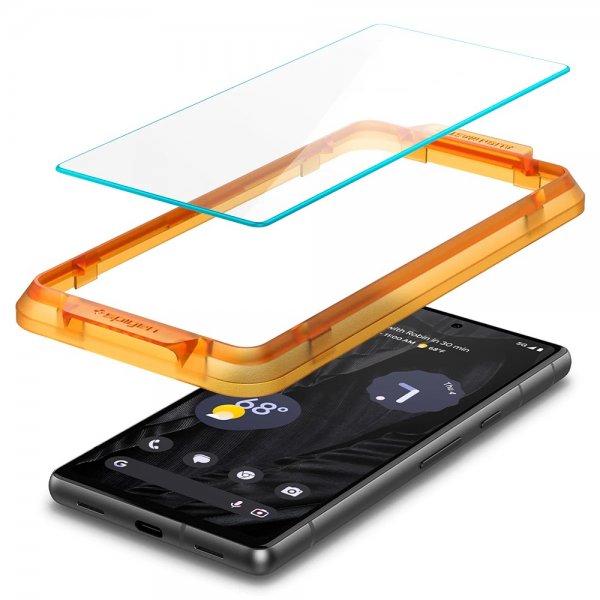 Spigen Google Pixel 7a Skärmskydd GLAS.tR ALIGNmaster 2-pack