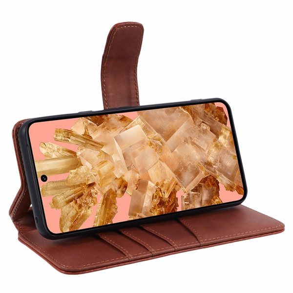 Nordic Covers Google Pixel 8 Fodral Essential Leather Maple Brown