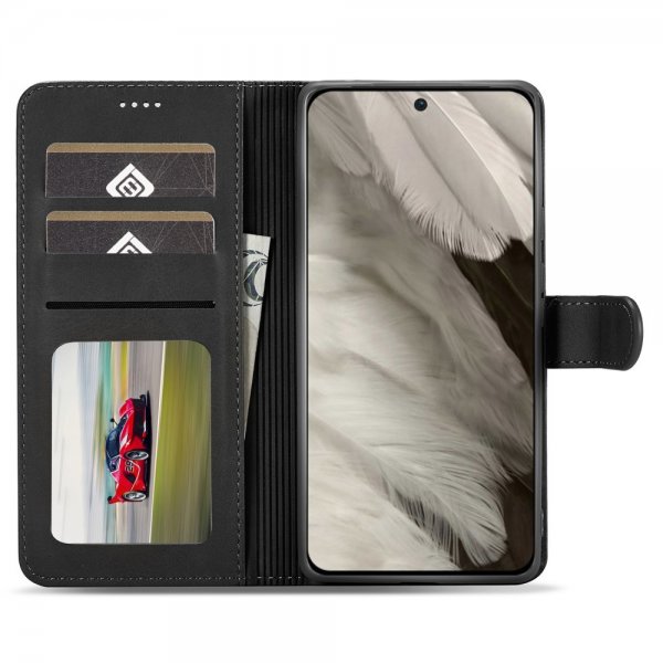 Lc.Imeeke Google Pixel 8 Fodral med Kortfack Stativfunktion Svart