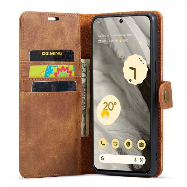 Dg.Ming Google Pixel 8 Fodral med Löstagbart Skal Brun