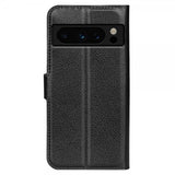 Google Pixel 8 Pro Fodral Litchi Svart