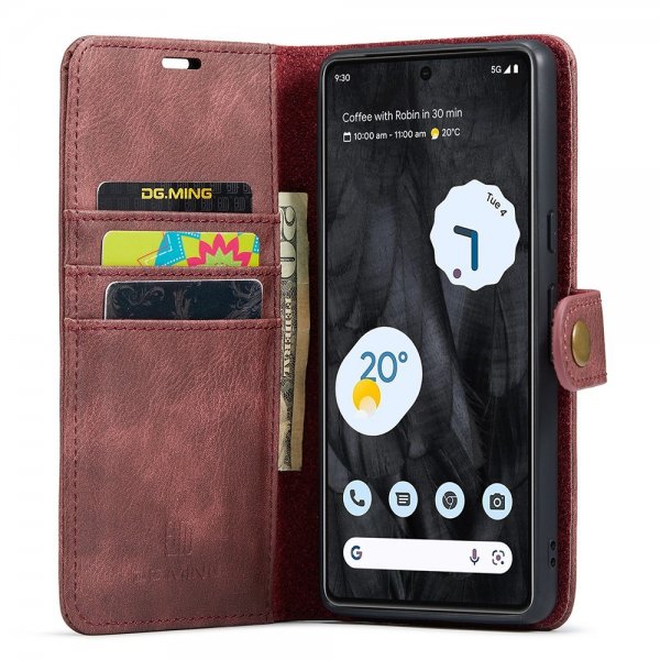 Dg.Ming Google Pixel 8 Pro Fodral med Löstagbart Skal Röd
