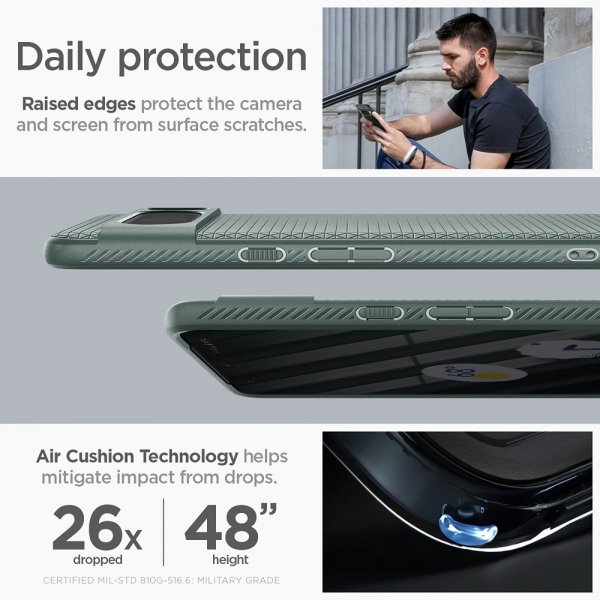 Spigen Google Pixel 8 Pro Skal Liquid Air Abyss Green