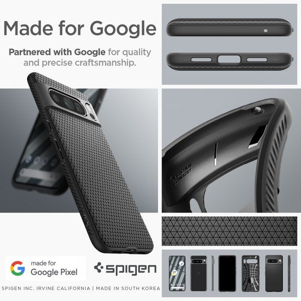 Spigen Google Pixel 8 Pro Skal Liquid Air Matte Black