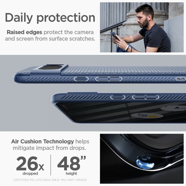 Spigen Google Pixel 8 Pro Skal Liquid Air Navy Blue
