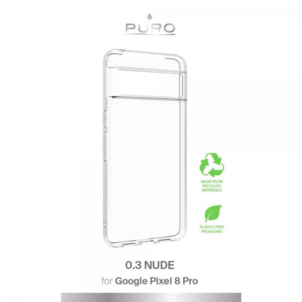 Puro Google Pixel 8 Pro Skal Nude Transparent