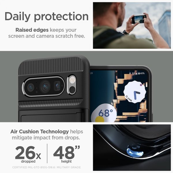 Spigen Google Pixel 8 Pro Skal Slim Armor CS Svart