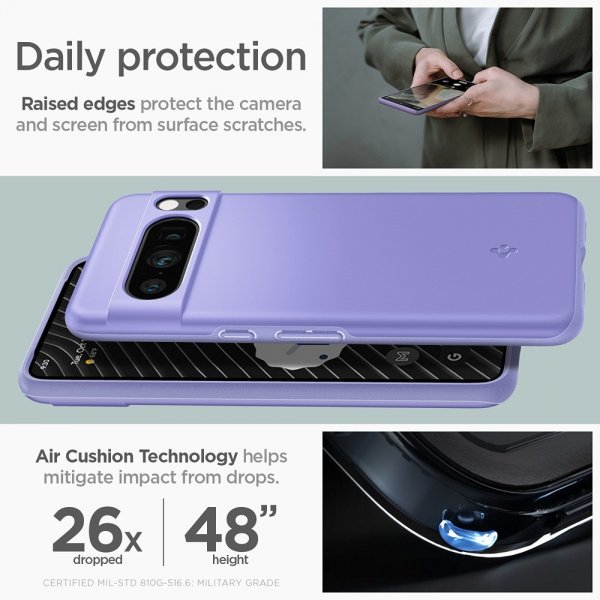 Spigen Google Pixel 8 Pro Skal Thin Fit Awesome Violet