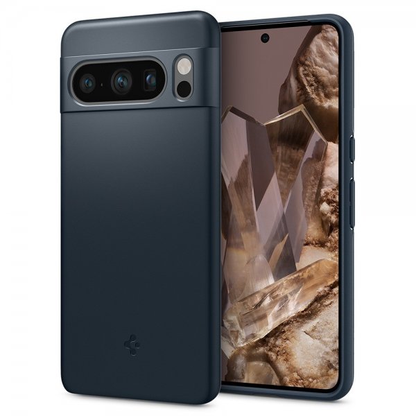 Spigen Google Pixel 8 Pro Skal Thin Fit Metal Slate