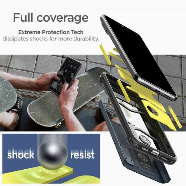 Spigen Google Pixel 8 Pro Skal Tough Armor Metal Slate