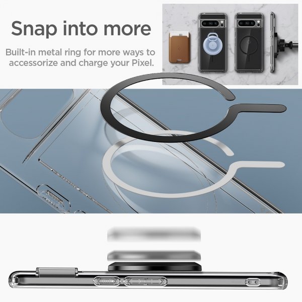 Spigen Google Pixel 8 Pro Skal Ultra Hybrid OneTap Ring MagFit Svart