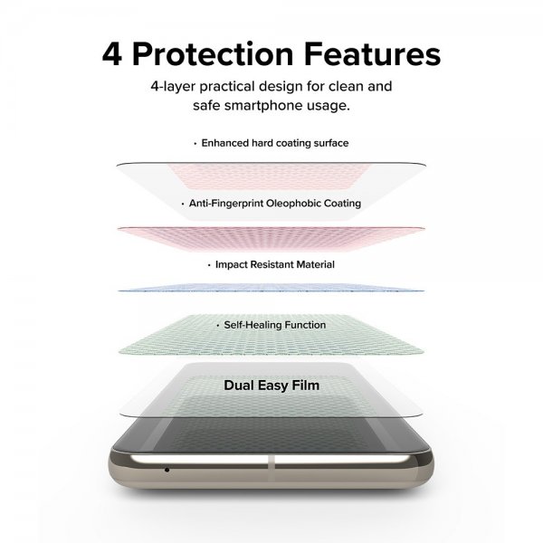 Ringke Google Pixel 8 Pro Skärmskydd Dual Easy Film 2-pack