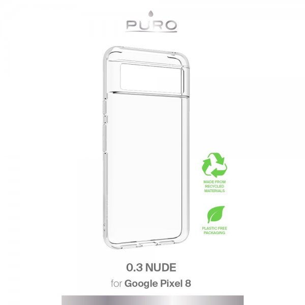 Puro Google Pixel 8 Skal Nude Transparent