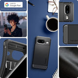 Spigen Google Pixel 8 Skal Rugged Armor Matte Black