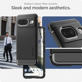 Spigen Google Pixel 8 Skal Rugged Armor Matte Black
