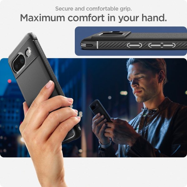 Spigen Google Pixel 8 Skal Rugged Armor Matte Black