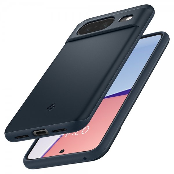 Spigen Google Pixel 8 Skal Thin Fit Metal Slate