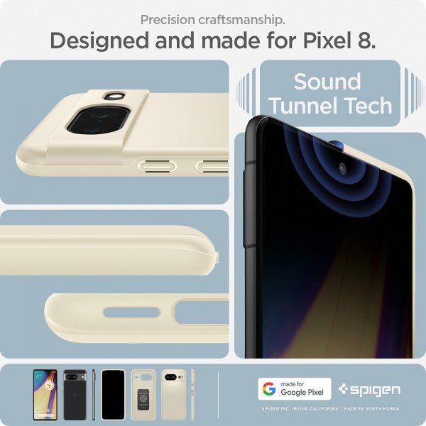Spigen Google Pixel 8 Skal Thin Fit Mute Beige