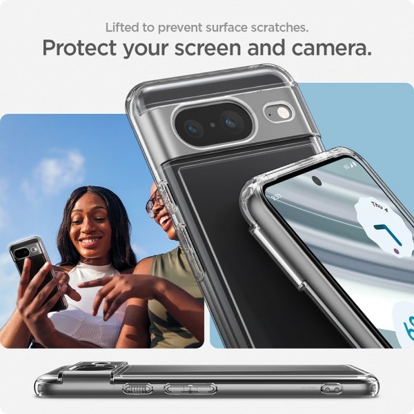 Spigen Google Pixel 8 Skal Ultra Hybrid Crystal Clear