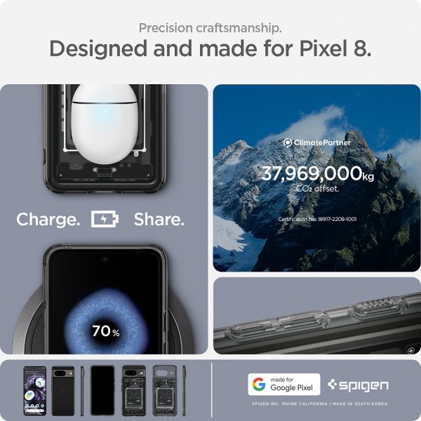Spigen Google Pixel 8 Skal Ultra Hybrid Zero One Svart