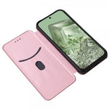 Google Pixel 8a Fodral Kolfibertextur Roseguld