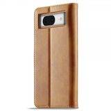 Lc.Imeeke Google Pixel 8a Fodral med Kortfack Stativfunktion Brun