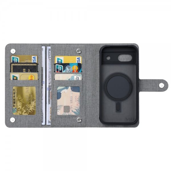 VILI Google Pixel 8a Fodral med Löstagbart Skal GMA Series MagSafe Grå